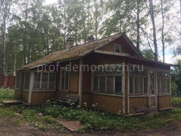 Снос каркасно-щитового дома