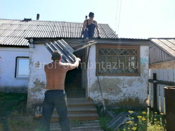 Демонтаж кирпичной террасы
