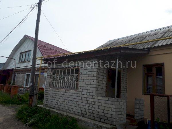 Демонтаж террасы из кирпича